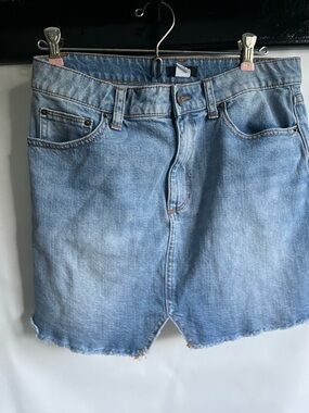 Light Wash Denim Skirt - Classic Blue mini medium
